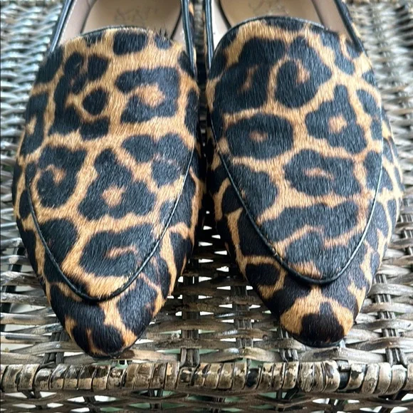 Franco Sarto Brown and Black Leopard Print Loafers women’s size 8.5 - Picture 6 of 7